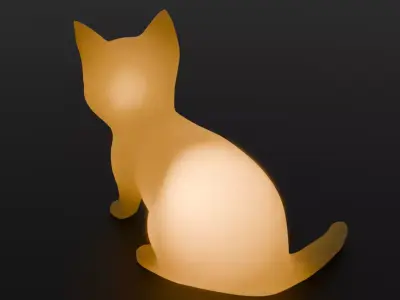 Indirect lighting for kittens 3D model