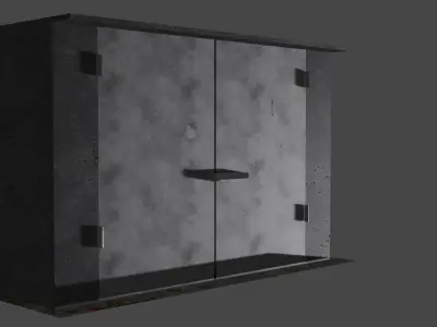 old garage Low-poly 3D model