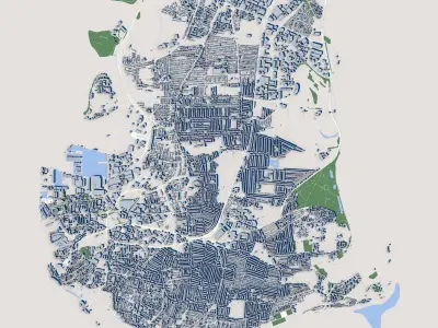 Portsmouth City England 3D model