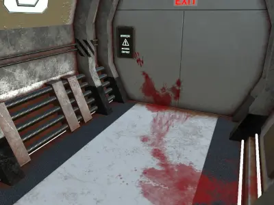 Rust Crime Scene SciFi Backdrop - Scenery Full Perm Low-poly 3D model