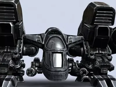 3DRT - Sci-Fi - Dropship 3 Low-poly 3D model