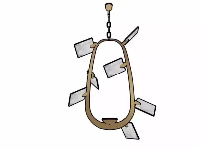 Lustre 438 Chandelier Herve Van Der Straeten Ralph Pucci  3D model
