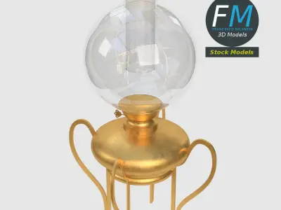 Oil lamp 3D model