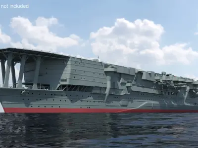  Japanese Aircraft Carrier Kaga with A6M Zero Light Deck Fighters 