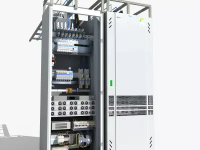 Telecom Power System 01 3D model