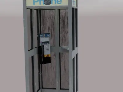 Phone booth Free 3D model