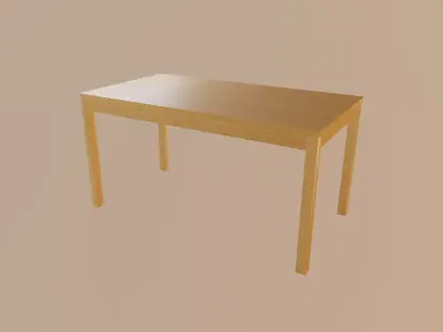 Table Low-poly 3D model