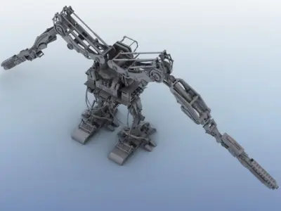 Robot 02 3D model