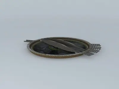 Eco Rail TrackTurnTableOld Wooden Split Sleepers Free 3D model