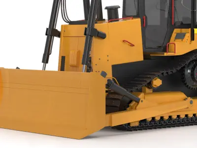Generic Bulldozer 02 3D model