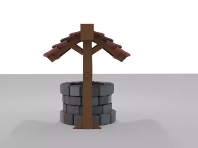 Low poly Well Low-poly 3D model purchase