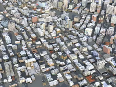 City 117 Low-poly 3D model