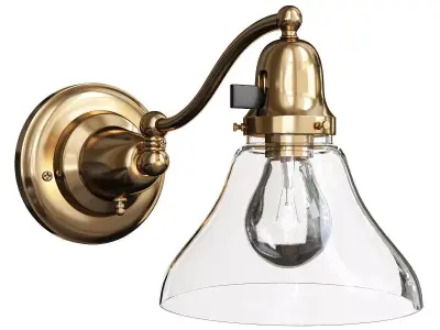  ROSE CITY FITTER SHORT SWING ARM SCONCE Low-poly 3D model