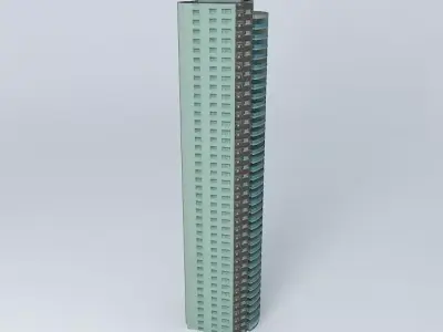 Torre Caney  Santo Dominigo Free 3D model