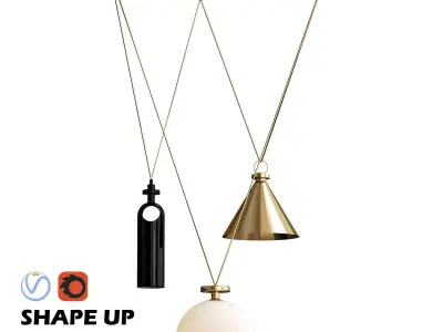 SHAPE UP lighting by Ladies 3D model purchase