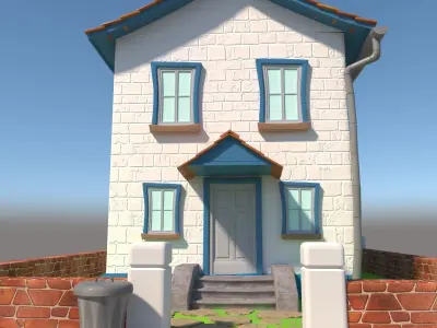 Cartoon House 3D model