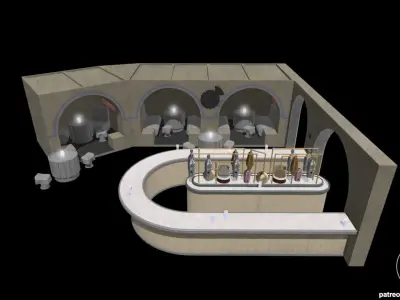 Star Wars Mos Eisley Cantina Diorama for action figures 3D print model