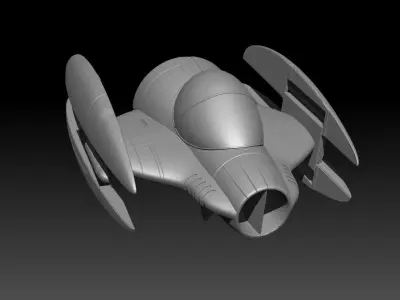 P-83 Star Snub Fighter 3D print model