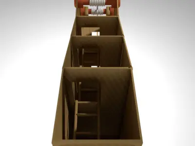 Medieval War Machine - Siege Tower 3D model