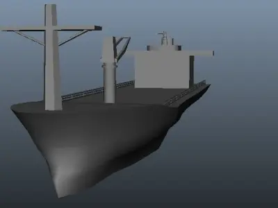 Oil Ship  Low-poly 3D model