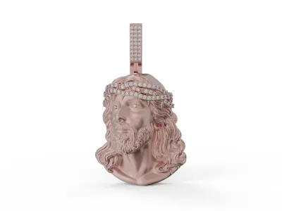 JESUS PIECE PENDANT 3D PRINT MODEL 3D print model