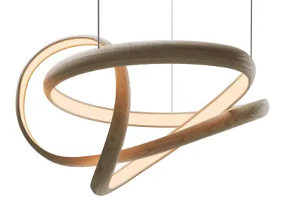 Freeform Series Light Sculpture XVII Low-poly 3D model