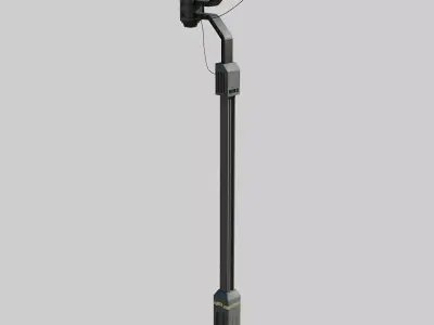 Cyberpunk Street Lamp 3D model purchase