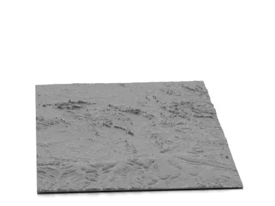 Dry Landscape  3D model