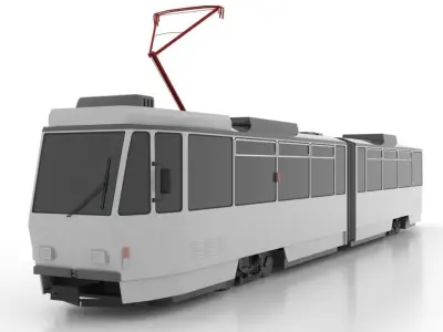 Tatra KT4DM Low Low-poly 3D model