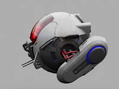 SPY DRONE DS-500  RIGGED 3D model