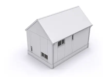 Townhouse 09 Low-poly 3D model purchase