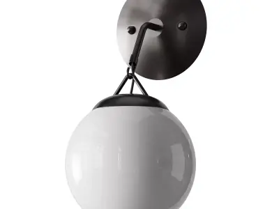 Hooked Globe Sconce 3D model