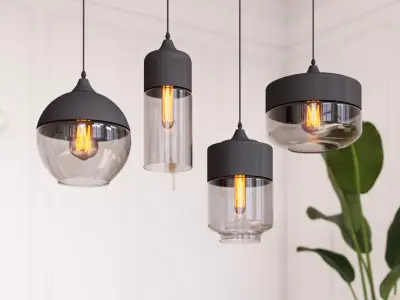 Modern interior lighting 3D model