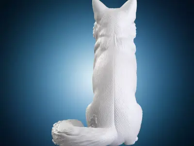 Wolf Sculpture 3D print model