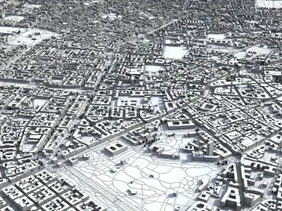 Milan Italy Downtown City 3D model