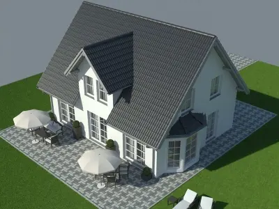 Family House 4 3D model