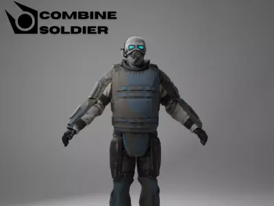 HLA Combine Soldier 3D model