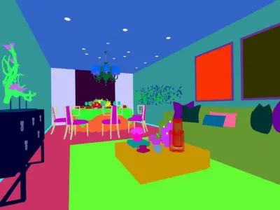 Business Restaurant - Coffee - Banquet  24 3D model