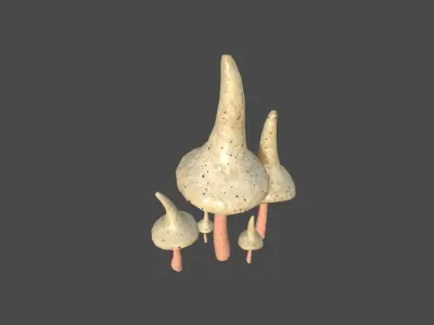 Fantasy Mushroom G11 Realistic - Scene Backdrop Design Low-poly 3D model