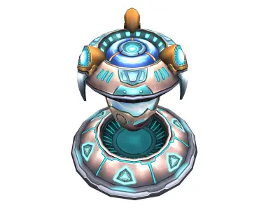 Festival lottery machine 01 3D model
