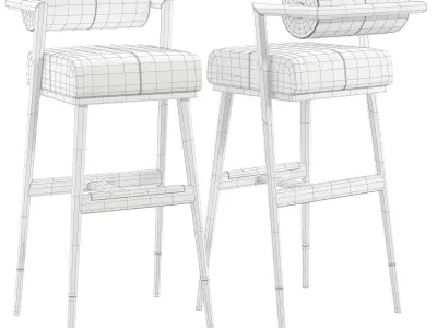 BAR CHAIR WATERS Low-poly 3D model