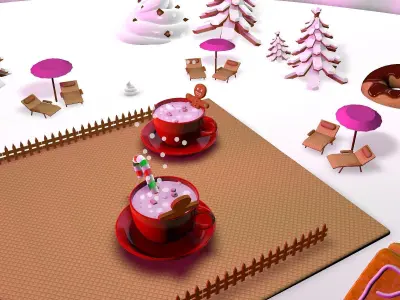 GINGERBREAD MILK SPA 3D model