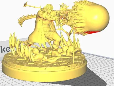 Ken Street Fighter 6 Hadouken 3D print model