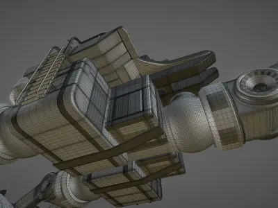 Futuristic Trike High Poly Version 4 3D model