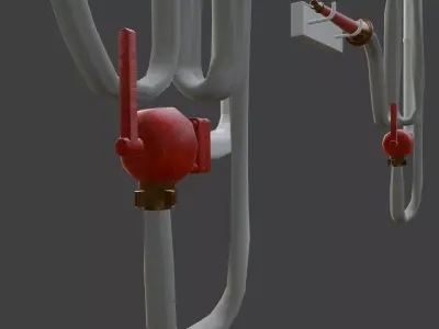 fire hose - Titanic white star line 3D model