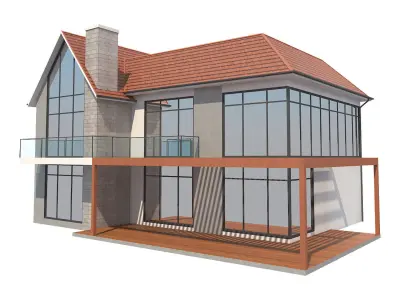 House 2 modern 3D model