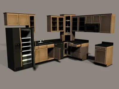 Kitchen Cabinets 3D model