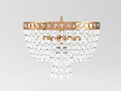 Navona Medium Basket Flush Mount 3D model