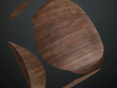 White Painted Wood with Iron Studs PBR Texture