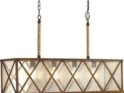 Decory Light Kitchen Island Square - Rectangle Pendant 3D model